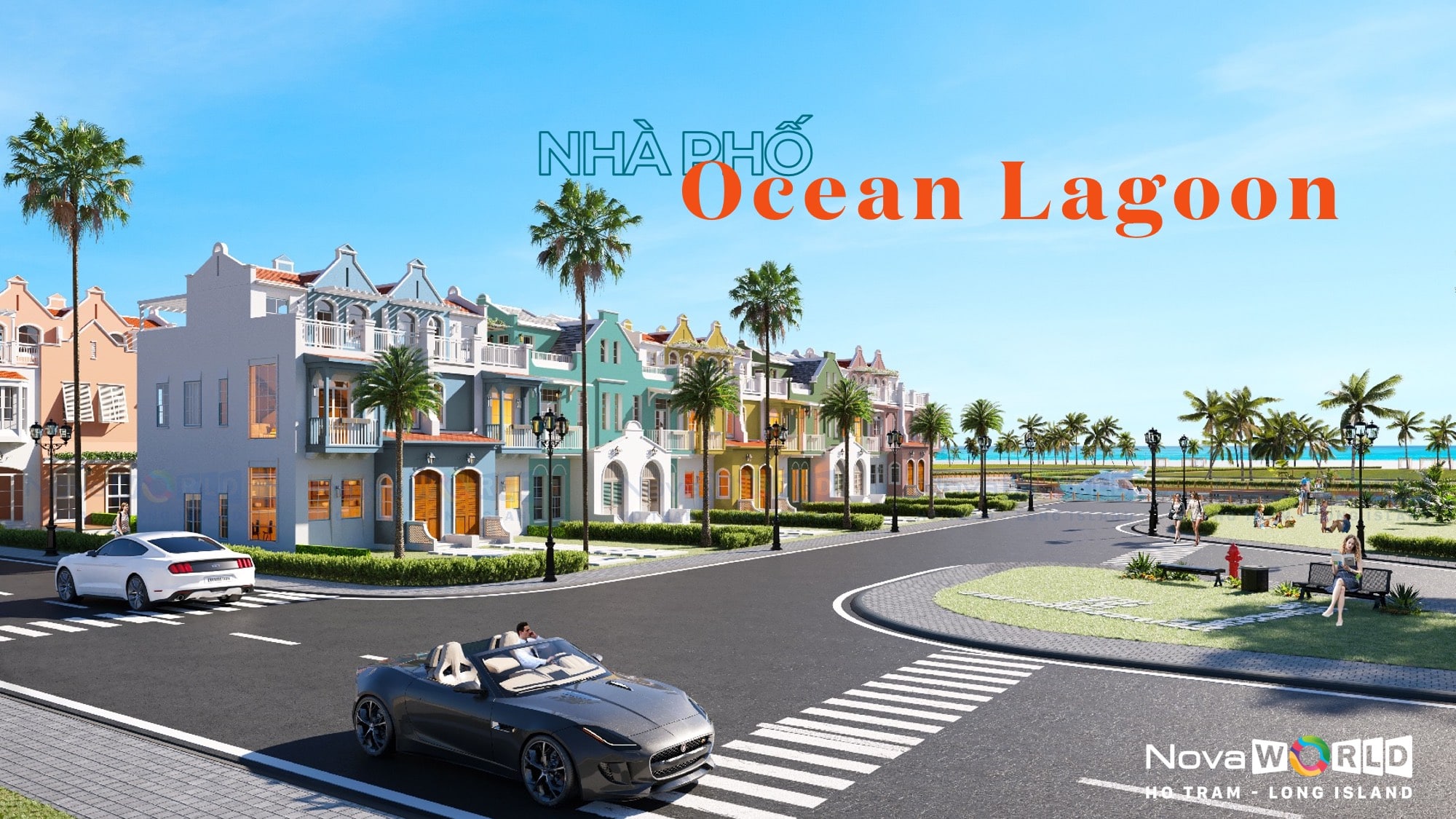 Nhà phố ocean Lagoon Long island novaworld hồ tràm