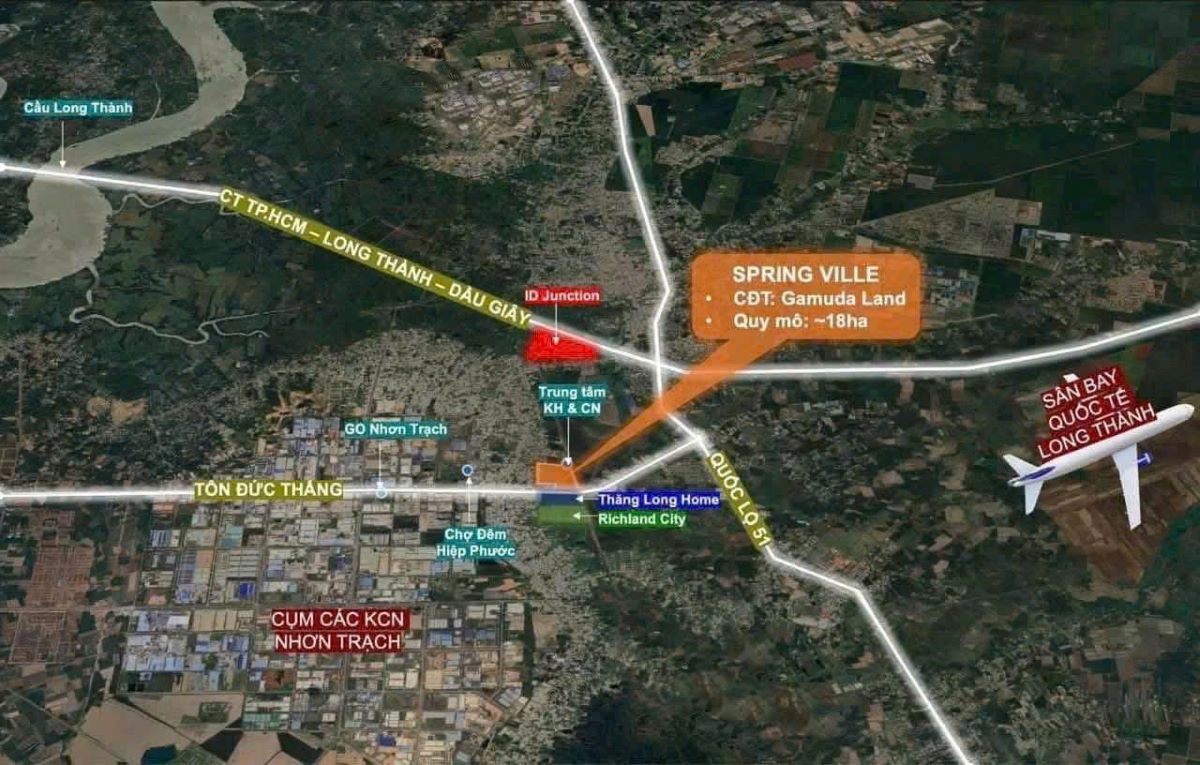 Vị trí dự án Spring Ville