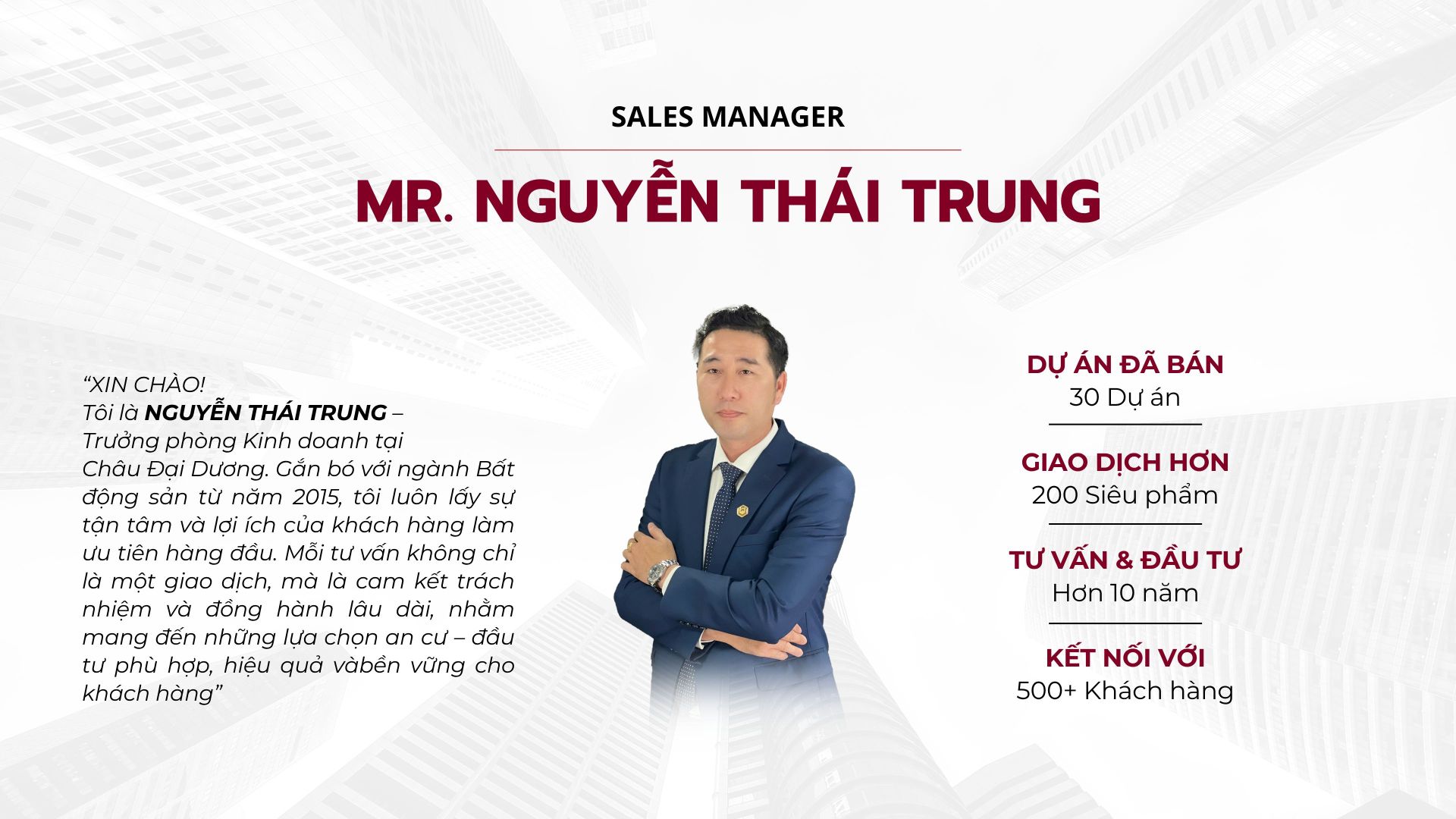 Nguyễn Thái Trung sales manager