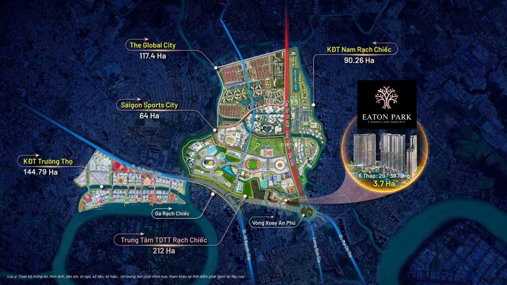 Vị trí đắt giá cửa dự án Eaton park (ảnh minh họa. Nguồn internet)